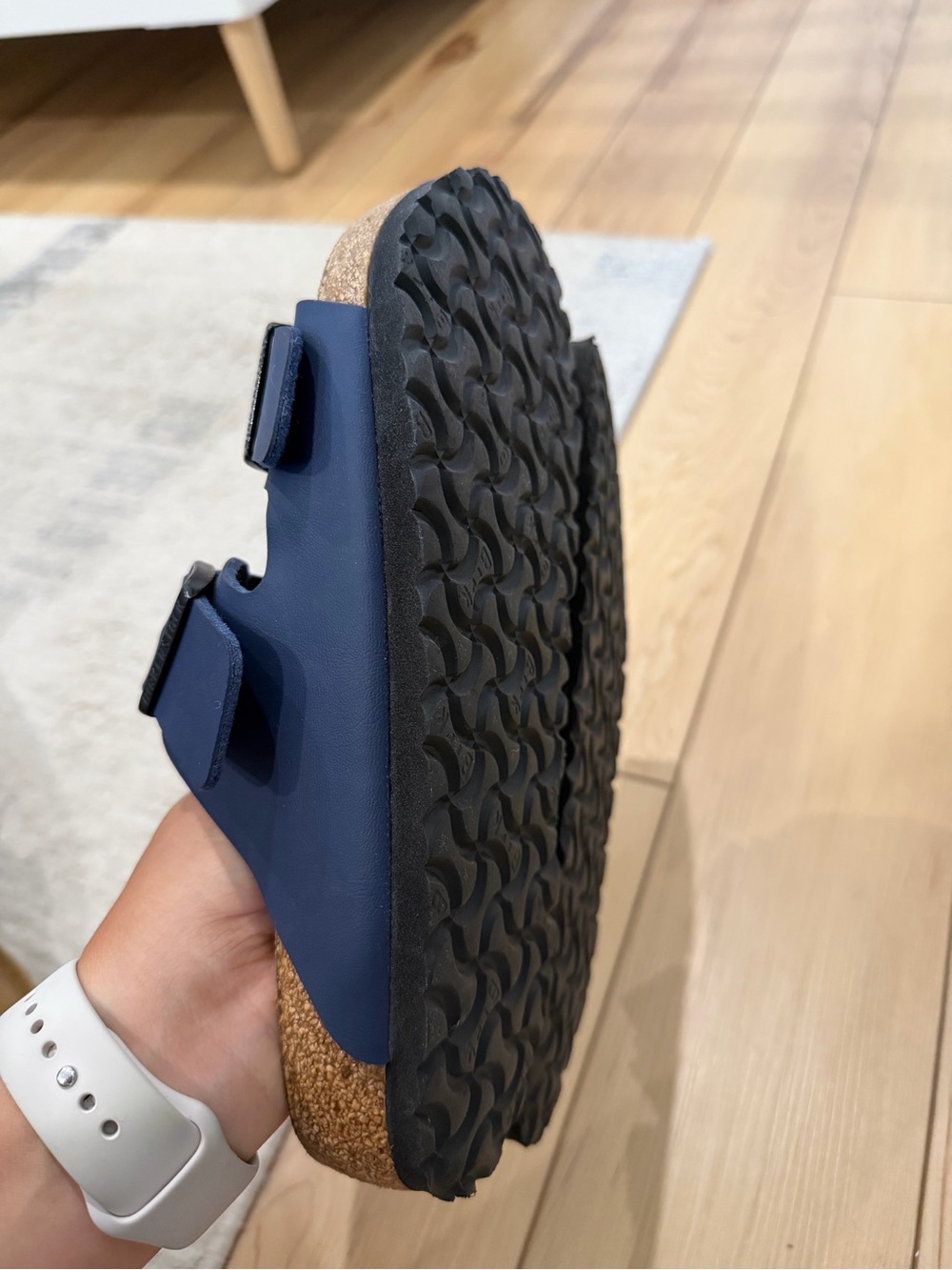 Birkenstock women’s Blue Double-Buckle Sandals - Picture 5 of 6